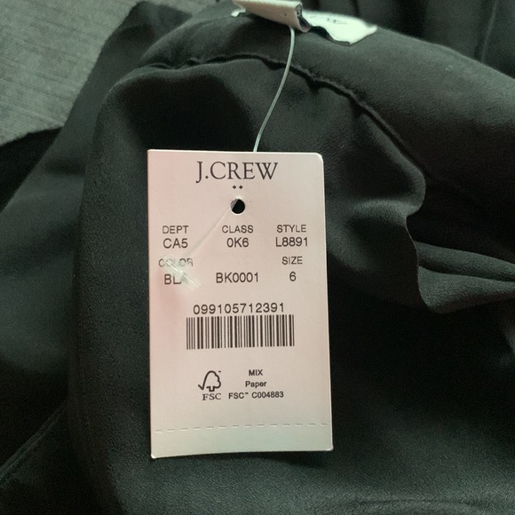 J. Crew midi black pleated skirt - Picture 6 of 6